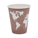 World Art Renewable And Compostable Hot Cups, 8 Oz, Plum, 50/pack