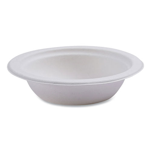 Vanguard Renewable And Compostable Sugarcane Bowls, 12 Oz, White, 1,000/carton