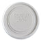 Evolution World Ecolid 25% Recycled Food Container Lid, Fits 12 To 32 Oz Containers, White, Plastic, 500/carton