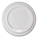 Ecolid Renewable/compostable Hot Cup Lids, Pla, Fits 8 Oz Hot Cups, 50/packs, 16 Packs/carton