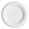 Renewable Sugarcane Plates, 6" Dia, Natural White, 1,000/carton