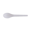 Plantware Compostable Cutlery, Spoon, 6", Pearl White, 50/pack, 20 Pack/carton