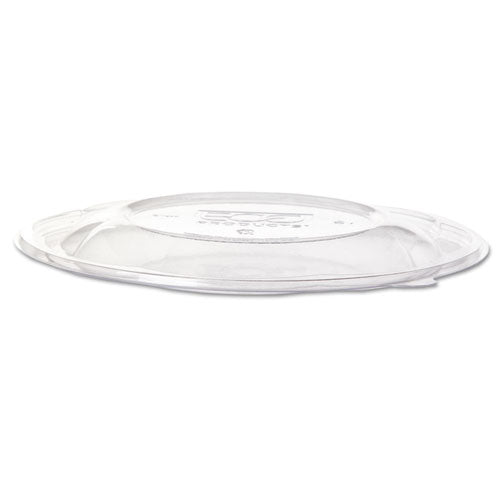 Salad Bowl Lids, Lids For 64 Oz Squat Salad Bowls, 9.5" Diameter, Clear, Plastic, 300/carton