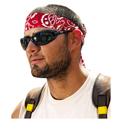 Chill-its 6700/6705 Bandana/headband, One Size Fits All, Red Western