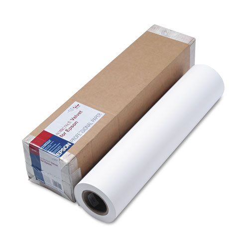 Somerset Velvet Paper Roll, 24" X 50 Ft, White