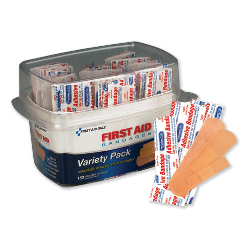 First Aid Bandages, Assorted, 150 Pieces/kit