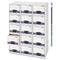 Stor/drawer Steel Plus Extra Space-savings Storage Drawers, 10.5" X 25.25" X 5.25", White/blue, 12/carton