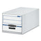 Stor/drawer Basic Space-savings Storage Drawers, Legal Files, 16.75" X 19.5" X 11.5", White/blue, 6/carton