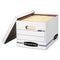 Stor/file Storage Box, Letter/legal Files, 12.5" X 16.25" X 10.5", White, 6/pack