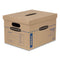 Smoothmove Classic Moving/storage Boxes, Half Slotted Container (hsc), Small, 12" X 15" X 10", Brown/blue, 10/carton