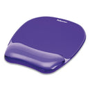 Gel Crystals Mouse Pad With Wrist Rest, 7.87 X 9.18, Purple