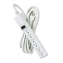 Power Strip, 6 Outlets, 15 Ft Cord, Platinum