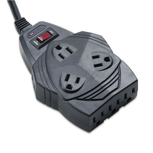 Mighty 8 Surge Protector, 8 Ac Outlets, 6 Ft Cord, 1,460 J, Black