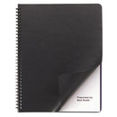 Leather-look Presentation Covers For Binding Systems, Black, 11.25 X 8.75, Unpunched, 50 Sets/pack