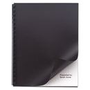 Opaque Plastic Presentation Covers For Binding Systems, Black, 11 X 8.5, Unpunched, 50/pack