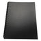 100% Recycled Poly Binding Cover, Black, 11 X 8.5, Unpunched, 25/pack