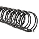 Wirebind Spines, 1/4" Diameter, 55 Sheet Capacity, Black, 100/box