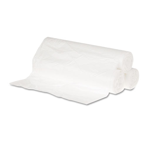 High-density Can Liners, 16 Gal, 6 Microns, 24" X 31", Natural, 50 Bags/roll, 20 Rolls/carton