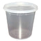 Plastic Deli Container With Lid, 24 Oz, Clear, Plastic, 240/carton