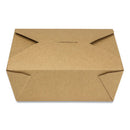 Reclosable Kraft Take-out Box, 48 Oz, Paper, 300/carton