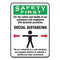 Social Distance Signs, Wall, 7 X 10, Customers And Employees Distancing Clean Environment, Humans/arrows, Green/white, 10/pk