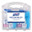 Body Fluid Spill Kit, 4.5" X 11.88" X 11.5", One Clamshell Case With 2 Single Use Refills/carton