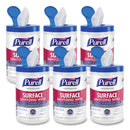 Foodservice Surface Sanitizing Wipes, 1-ply, 10 X 7, Fragrance-free, White, 110/canister, 6 Canisters/carton