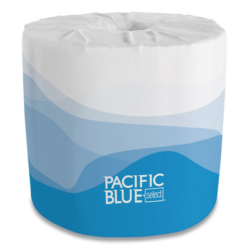 Pacific Blue Select Bathroom Tissue, Septic Safe, 2-ply, White, 550 Sheets/roll, 80 Rolls/carton