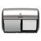 Compact Coreless Side-by-side 2-roll Dispenser, 11 X 7.38 X 7.38, Stainless Steel