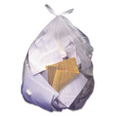 High-density Waste Can Liners, 56 Gal, 14 Microns, 43" X 46", Natural, 25 Bags/roll, 8 Rolls/carton