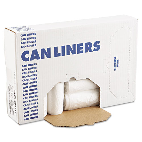 High-density Can Liners With Accufit Sizing, 23 Gal, 14 Microns, 29" X 45", Natural, 25 Bags/roll, 10 Rolls/carton