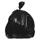 High-density Waste Can Liners, 33 Gal, 22 Microns, 33" X 40", Black, 25 Bags/roll, 10 Rolls/carton