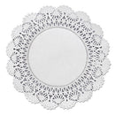 Cambridge Lace Doilies, Round, 8", White, 1,000/carton