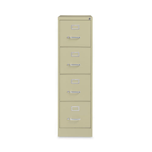 Vertical Letter File Cabinet, 4 Letter-size File Drawers, Putty, 15 X 26.5 X 52