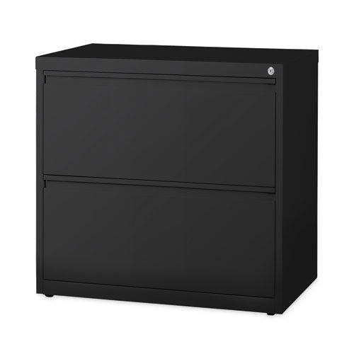 Lateral File Cabinet, 2 Letter/legal/a4-size File Drawers, Black, 30 X 18.62 X 28