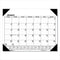 Recycled One-color Refillable Monthly Desk Pad Calendar, 22 X 17, White Sheets, Black Binding/corners,12-month(jan-dec): 2024