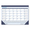 Recycled Contempo Desk Pad Calendar, 18.5 X 13, White/blue Sheets, Blue Binding, Blue Corners, 12-month (jan To Dec): 2024