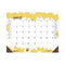 Recycled Honeycomb Desk Pad Calendar, 22 X 17, White/multicolor Sheets, Brown Corners, 12-month (aug To July): 2023 To 2024