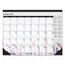 Recycled Desk Pad Calendar, Wild Flowers Artwork, 18.5 X 13, White Sheets, Black Binding/corners,12-month (jan-dec): 2024