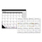 Recycled Desk Pad Calendar, Wild Flowers Artwork, 22 X 17, White Sheets, Black Binding/corners,12-month (jan-dec): 2024