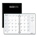 Spiralbound Academic Monthly Planner, 11 X 8.5, Black Cover, 14-month (july To Aug): 2023 To 2024