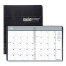 14-month Recycled Ruled Monthly Planner, 11 X 8.5, Black Cover, 14-month (july To Aug): 2023 To 2024