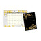 Recycled Honeycomb Monthly Planner, Honeycomb Artwork, 11 X 7, Black/gold Cover, 12-month (jan To Dec): 2024