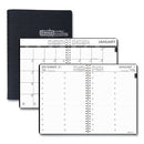 24/7 Recycled Daily Appointment Book/monthly Planner, 10 X 7, Black Cover, 12-month (jan To Dec): 2024