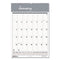 Bar Harbor Recycled Wirebound Monthly Wall Calendar, 22 X 31.25, White/blue/gray Sheets, 12-month (jan-dec): 2024