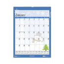 Recycled Seasonal Wall Calendar, Illustrated Seasons Artwork, 12 X 16.5, 12-month (jan To Dec): 2024