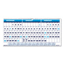 Recycled Three-month Format Wall Calendar, Horizontal Orientation, 17 X 8, White Sheets, 14-month (dec To Jan): 2023 To 2025