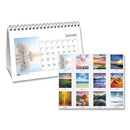 Earthscapes Recycled Desk Tent Monthly Calendar, Scenic Photography, 8.5 X 4.5, White Sheets, 12-month (jan To Dec): 2024