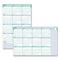 Express Track Recycled Reversible/erasable Yearly Wall Calendar, 24 X 37, White/teal Sheets, 12-month (jan To Dec): 2024