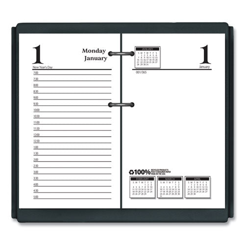 Economy Daily Desk Calendar Refill, 3.5 X 6, White Sheets, 12-month (jan To Dec): 2024